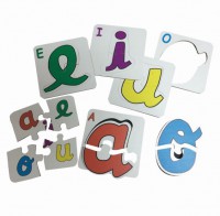 Vocales encaje-puzzles 